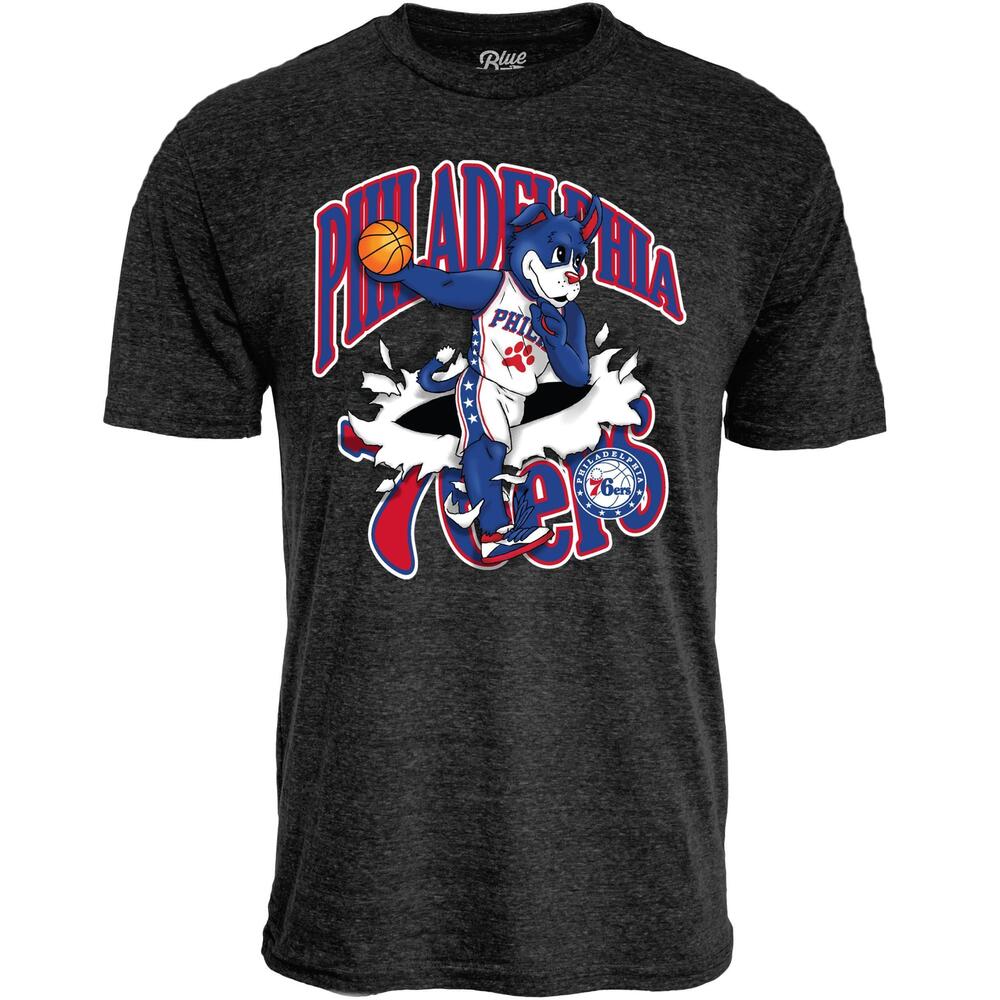 Blue 84 Nba Unisex  Nba  Youth Tri-Blend T-Shirt Slam Mascot Black